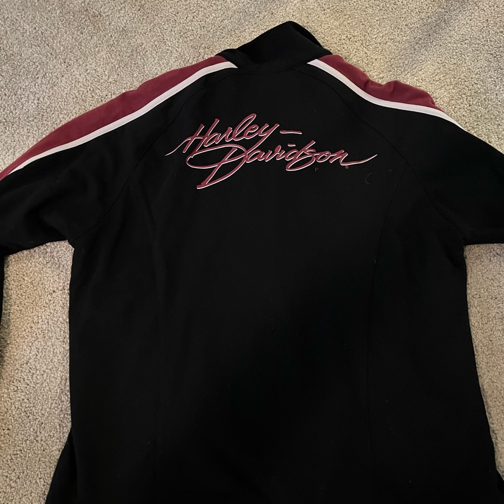 Harley Davidson zip up athletic jacket